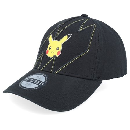 Difuzed - Negro adjustable Gorra - Pokémon Pikachu Black A-Frame Adjustable @ Hatstore
