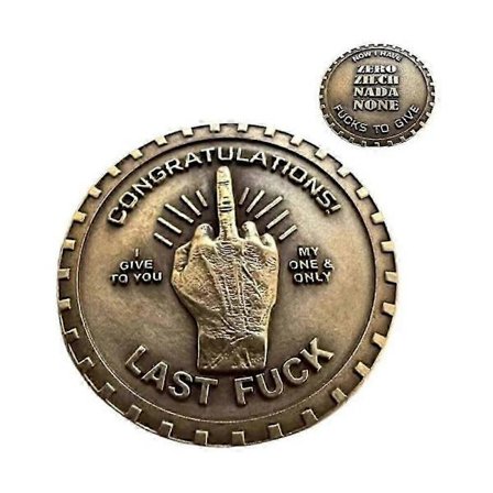 Last F*ck to Give EDC Challenge Coin, Giv Fingeren til Challenge Coin