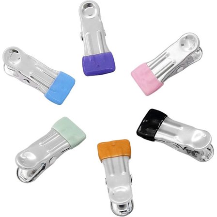 Värilliset pyykkipojat, 60 kpl monikäyttöisiä pyykkipoikia, moniväriset ruostumattomasta teräksestä valmistetut sukkaklipsit pyykkinarulle