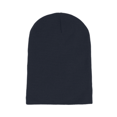 Beechfield - Blå longbeanie Beanie - French Navy Long Blank Beanie @ Hatstore