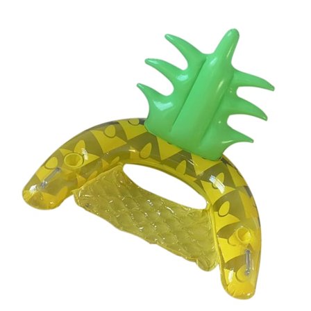 Ilmatäytteinen uima-allaslepotuoli hedelmätyylillä Paksu uima-allas kelluva tuoli päätuella Kahvat aikuisille Uima-allas Ranta Järvi