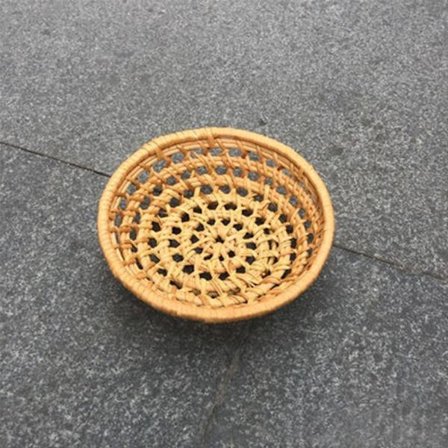 Rottinkipunos säilytysalusta Keittiön leipäkori ROUND-S ROUND-S