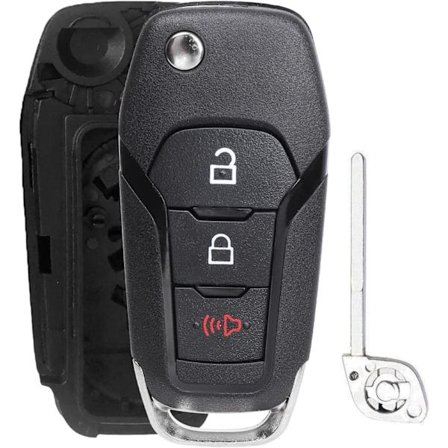 NPAUTO Nyckelfodral Ersättning för Ford F-150 F-250 F-350 F-450 F-550 2015 2016 2017 2018 2019 2020 Explorer Ranger Ecosport Bronco Maver