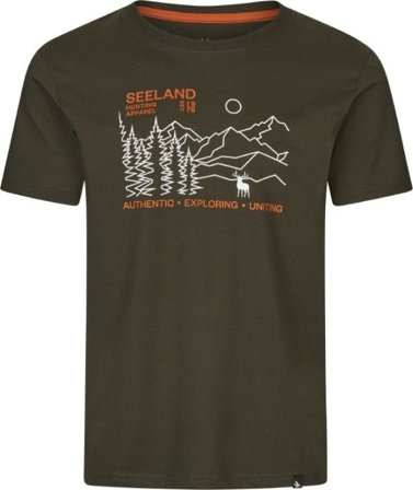 Seeland Landscape T-Shirt Pine Green