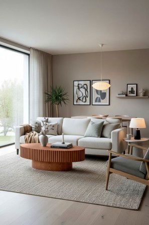 Homeroom Collection - Dagny Oval -sohvapöytä - Ruskea - Sohvapöydät - - Homeroom