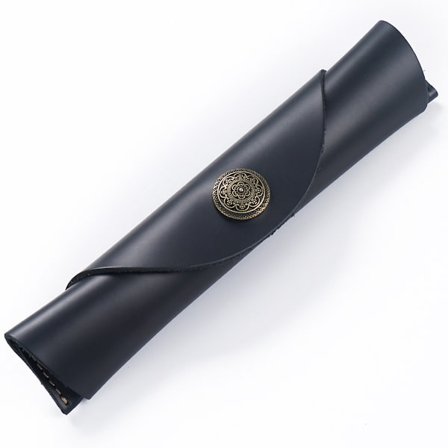 Vintage Håndlavet Læder Enkelt Pen Etui Holder Koskind Fyldepen Ærme Rulle Wrap Pen Pose