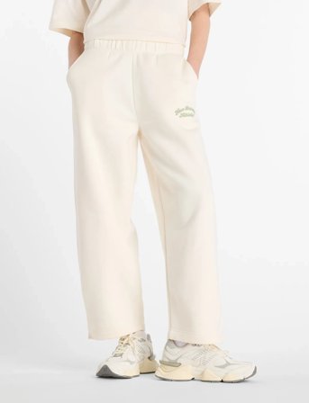 New Balance Linear Heritage Fleece Barrel Leg Pant - Cream - XL