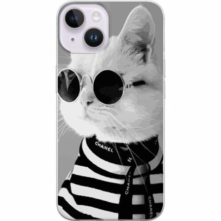 Apple Iphone 14 Mjukt Skal - Fancy Cat