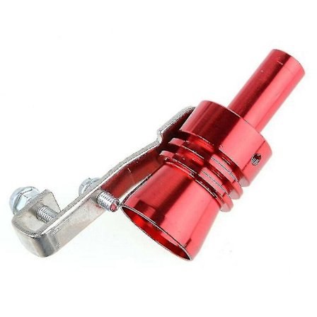 2 st Turbovissla, Turbovissla, bil Turbo Ljud Avgas Vissla Rör Avgas Blow-off Ventil Simulator Röd Xl