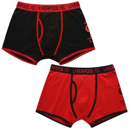 Liverpool Boxershorts Svart/röd 2-pack Xs