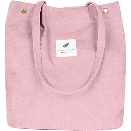 Damstor handväska i canvas, dam axelväska i manchester, handväska rosa