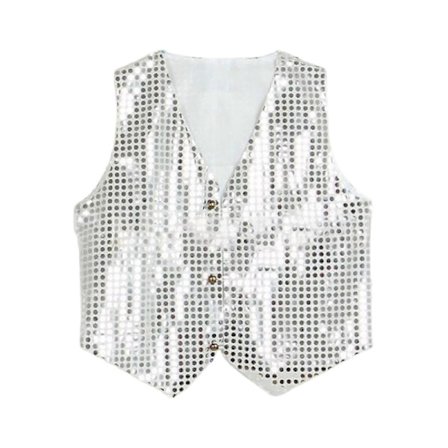 Kostyme Vest Glitter Unisex Fargerik Barn Ermeløs Paljett Vest For Fest