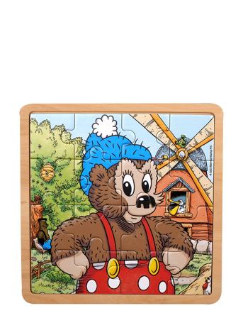 Rasmus Klump Træpuslespil Toys Puzzles And Games Puzzles Wooden Puzzles Multi/patterned Barbo Toys