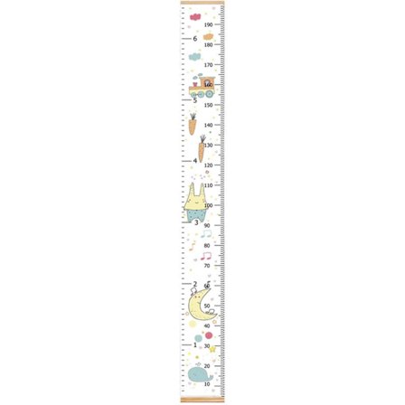 Målestok til Børn Væg Børn Højde Måling Hængende Højde Diagram med Sødt Mønster Dekorativ Børne Højde Lineal Vækst Højde Diagram_yux