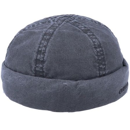Stetson - Blå docker Beanie - Delave Organic Cotton Navy Docker @ Hatstore