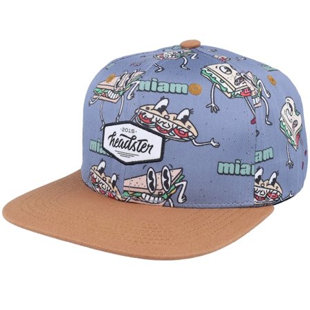 Headster - Blå snapback Kasket - Kids Lunchtime Orion Grey Snapback @ Hatstore
