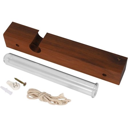 Lasinen koeputkivaasi ja musta saksanpähkinäpuinen vesiviljelykasviruukku Käsintehty Jardiniere-riipuskoriste Luova koriste Tyylit 5