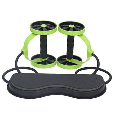 Abdominal Double Wheel Ab Roller Gym Home Muscle E