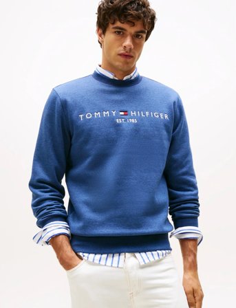 Tommy Hilfiger Tommy Logo Sweatshirt - Blue - XXL