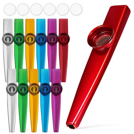 12 stk. Kazoo Instrument Metall Kazooer For Voksne Nybegynner Kazooer Performance Kazoo For Barn
