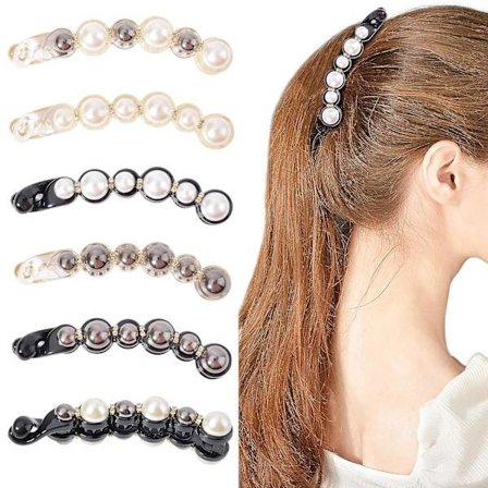 6 kpl Helmihiusklipsi Banaaniklipsi Poninhäntäpidike Banaaninmuotoinen hiusklipsi