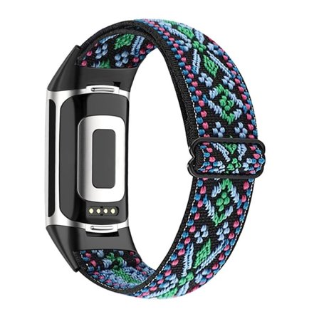 Kompatibel med Fitbit Charge 5 armband för kvinnor och män, justerbar, grön
