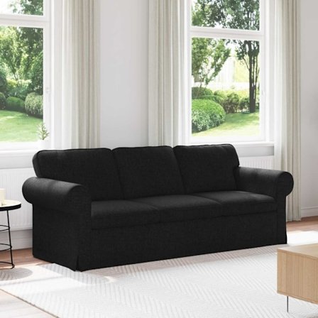 Soffa 180cm Svart Metall