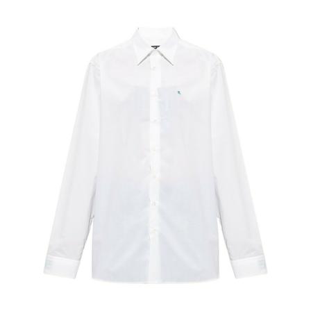Raf Simons Cotton shirt with logo Hvid, Herre Skjorter