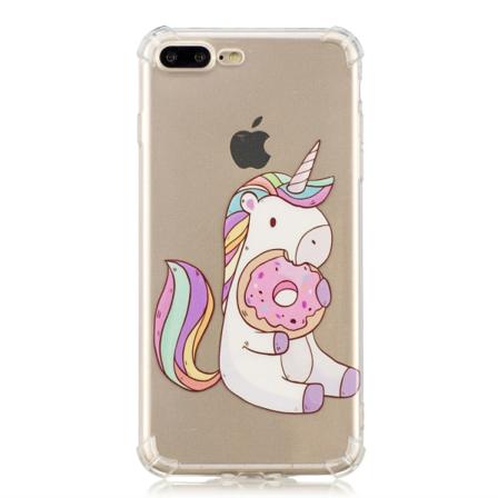 Enhörning Med Donut Skal För Iphone 7 / 8 Plus Multifärg