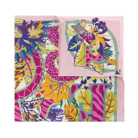 Salvatore Ferragamo Patterned Halstørklæde Pink, Dame Tørklæder, Størrelse: ONE Size