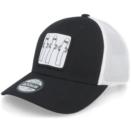 Moomin - Svart trucker Keps - The Hattifatteners Black/White Trucker @ Hatstore