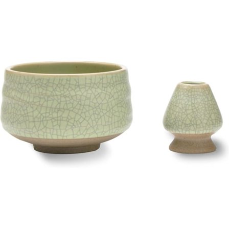 Matcha piskeris og skål & piskerisholder, Chasen-holder, Matcha-skåle kopper håndtag blandingsstativ, Match-si, håndlavet børste