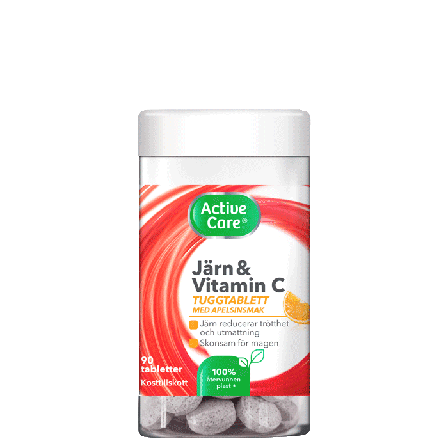 Active Care Järn tuggtablett 90 tabletter