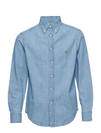 Ralph Lauren Kids Cotton Chambray Shirt - Blue - 163-174