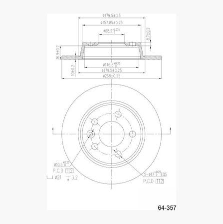 Bromsskiva - Biltema