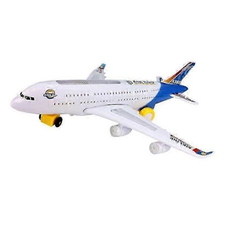Leksaksflygplan Barn Elektriskt Ljus & Musik Flygplan Airbus Bump Flygplan Present
