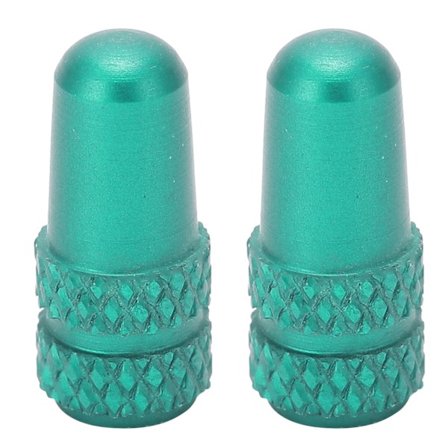 2 stk Presta Ventillokk Aluminiumslegering Presta Sykkelventil Støvbeskyttelse Sykkeldekk Lokk Grønne