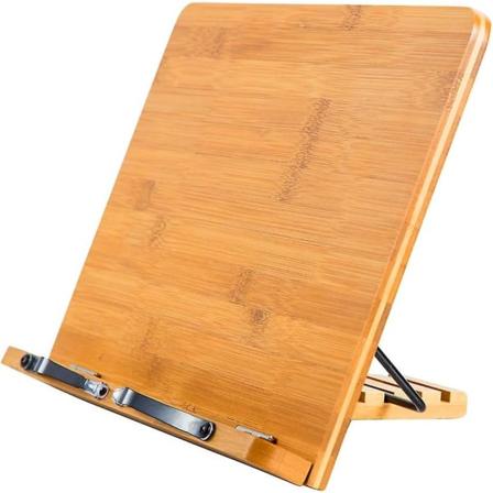 Justerbar bambus bogreol, foldbar bogreol bakke