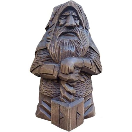 Viking-statue Barbarians Resin - Viking-statue Viking | Figur av den nordiske guden Odin, Viking Barbarians-statue for hagefontener