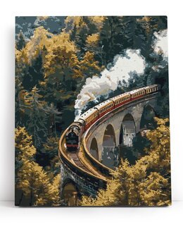 Paint by numbers Herbstzug
