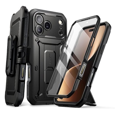 Supcase iPhone 17 Pro Skal Unicorn Beetle Pro Svart