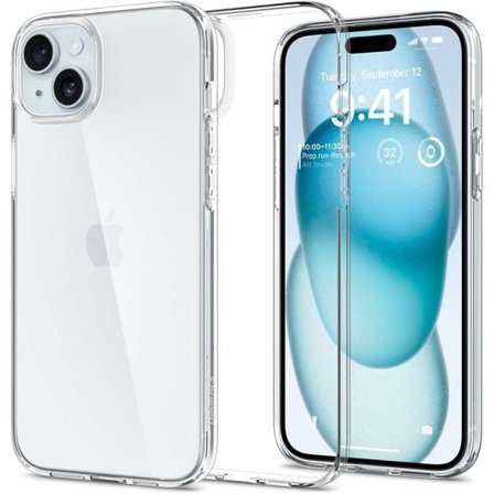 Spigen Flytende krystall iPhone 14 Plus-etui - klart
