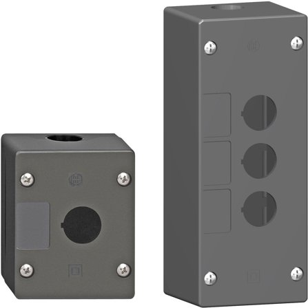 Schneider Electric XALG02 Trykknappboks tom, polyamid 2 manøvreringsposisjoner, Elfordeling & strømforsyning