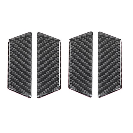 4 kpl vasemmanpuoleisen ohjauksen hiilikuituinen sisäoven kulhon kehys VW Touareg 2011 2018 -malleihin