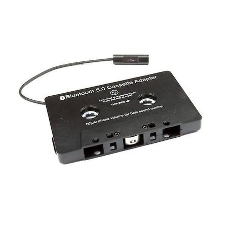 Bilstereo Bluetooth Kassettmottagare Kassettspelare Bluetooth 5.0 Kassett Aux Adapter Svart