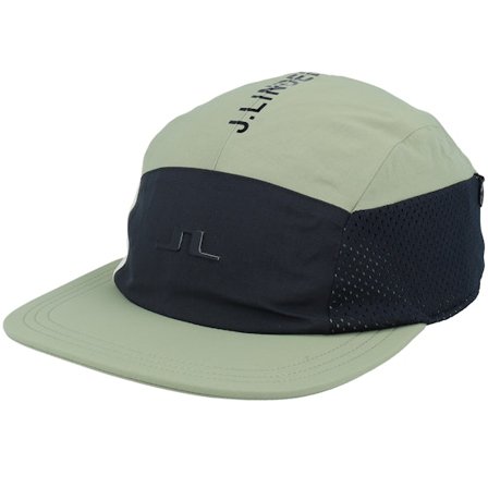 J.Lindeberg - Grün 5panel Cap - Creek Cap Oil Green/Black 5-Panel @ Hatstore