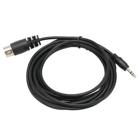 7-stifts DIN hane till DC 3,5 mm hane-kabel ersättningsstereo MIDI DIN 7-stifts till 3,5 mm ljud- och videokabel 9,8 fot