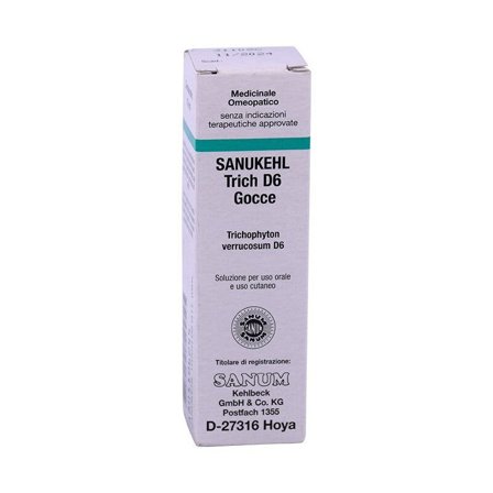 Sanum Sanukehl D6 Trich Medicinale Omeopatico Gocce 10ml