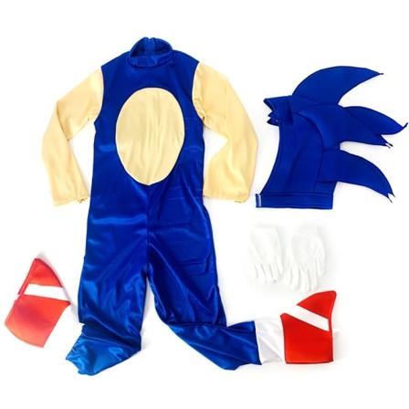 Kid Sonic Stage Kostume Halloween Party Doll Cosplay Fødselsdag L - Perfet