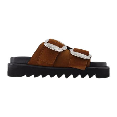 T.g.a, Sandals in Suede Brązowy, Kobieta, Rozmiar: 39 EU